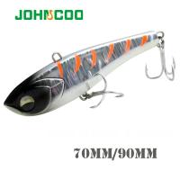 JOHNCOO 70 มม./90 มม.การสั่นสะเทือน Sinking Lures ฤดูหนาวตกปลา Lure Lipless VIB ตกปลา Lure Wobbler ICE BALANCE ตกปลาสำหรับ PIKE-Cailine