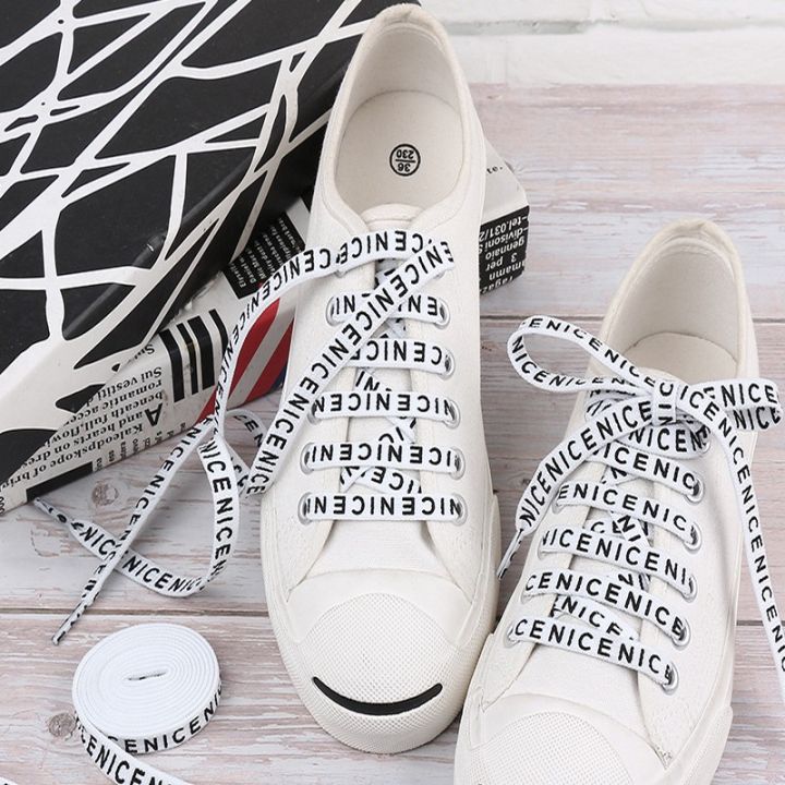 dedetripe-1-pair-printing-letter-printed-flat-shoe-lace-length-canvas-sneakers-shoelaces