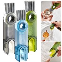 （HOT） 3in1 Tiny Bottle Cup Lid Brush Straw Cleaner Tools Multi-Function Crevice Water Bottle Cleaning Brush Nursing Bottle Cups Cover