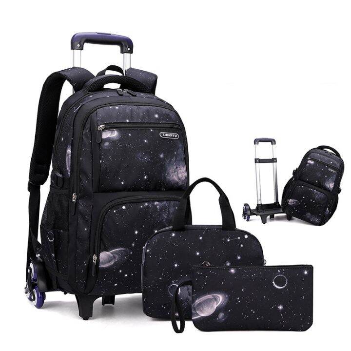 School Bag With Wheels School Rolling Backpack Wheeled Bag Students