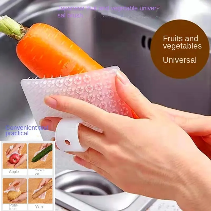 Multifunctional Fruit Vegetable Cleaning Brush food-grade silicone