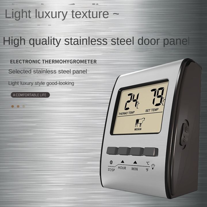 digital-meat-thermometer-bbq-kitchen-cooking-thermometer-with-probe-sensor-timer-backlight-grill-oven-thermometer