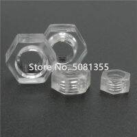 50pcs M2.5 M3 M4 M5 M6 M8 transparent Hexagon acrylic PC Nut / plastic polycarbonate hex nuts for Lighting lamp installation