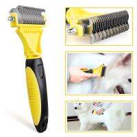 【hot】☊  HSWLL New Double-sided  Dog Comb Large Dogs Knot Rake Grooming Products