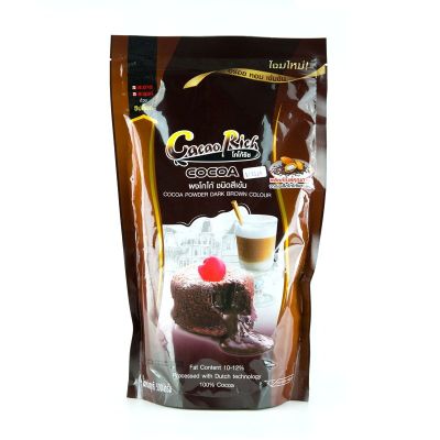 สินค้ามาใหม่! โกโก้ริช ผงโกโก้ สีเข้ม 500 กรัม Cacao Rich Cocoa Powder Dark Brown Colour 500 g ล็อตใหม่มาล่าสุด สินค้าสด มีเก็บเงินปลายทาง