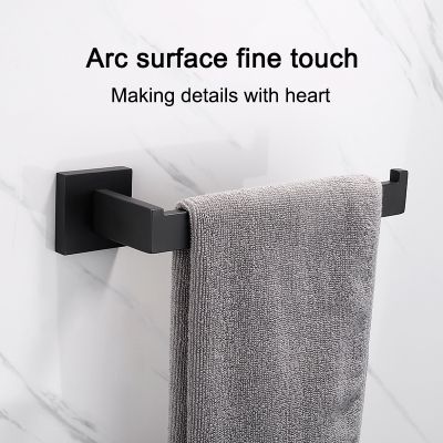 【jw】℗ Conjuntos de ferragem banho aço inoxidável acessórios do banheiro preto fosco prateleira da parede rolo escova higiênico suporte papel toalheiro