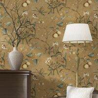 【CW】 Antique flower bird wallpaper bedroom living room rural Printed U82