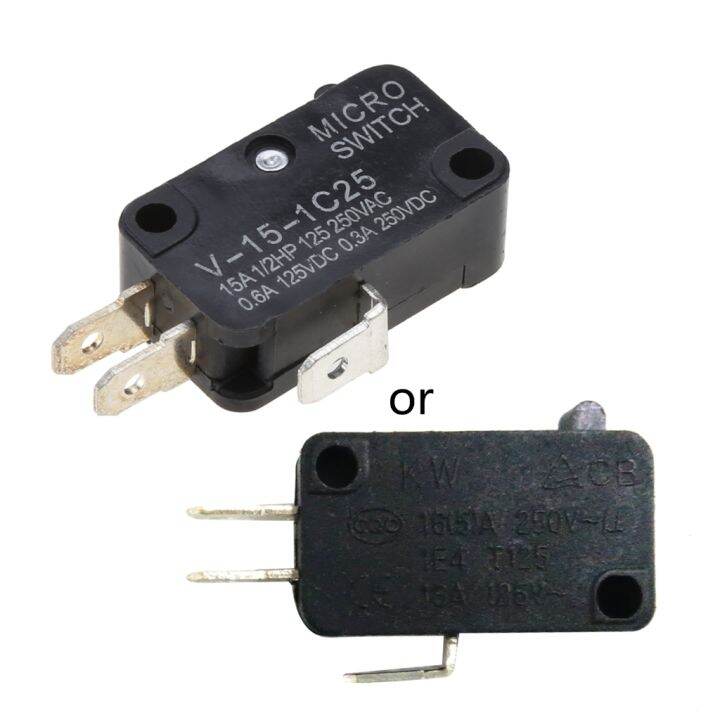 Kw7-0c Ac125v 250v 15a No Nc Spdt Push Button Micro Limit Switch Foot 