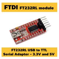 FTDI FT232RL 3.3V 5.0V USB to TTL Serial Adapter Module Mini-USB