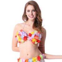 【hot】 Hawaiian Skirt Dancing Brassiere cheerleaders themed parties Costume Accessories