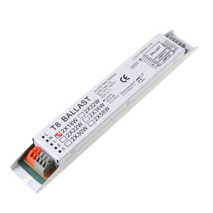 T8 220240V AC 2x18W Wide Voltage Electronic Ballast Fluorescent Lamp