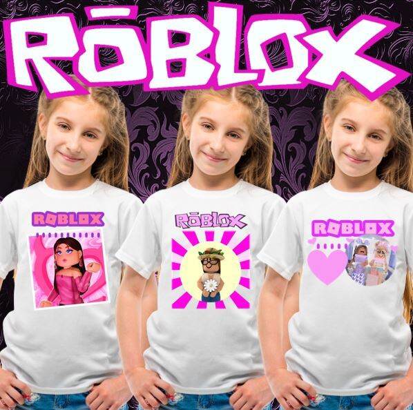 Kids Girl Roblox Printed T-Shirt