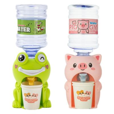 Mini Water Cooler Dispenser Lovely Animal Mini Water Dispenser For Kids Drinking Fountain Model Kids Pretend Play Kitchen Supplies suitable
