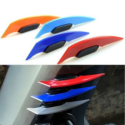 1pair Universal Motorcycle Front Fairing Winglets Side Spoilers Dynamic Wing Sticker Motorcycle Winglet Aerodynamic