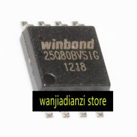 ชิปหน่วยความจำ W25Q80BVSIG 2ชิ้น W25Q80B หน่วยความจำคอมพิวเตอร์ SOP-8 Smd W25Q80