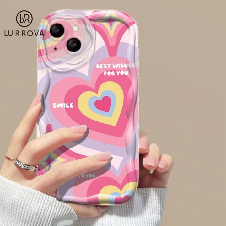 เคส-oppo-a57-a58-a98-a78-4g-a79-a77s-a55-a17-a17k-a16-a15-a54-a93-a95-a96-4f-5f-a76-f9-a12-a3s-a7-a94-reno-pro-a9ไล่ระดับสีสีชมพูสดใสเคสโทรศัพท์ทำจากซิลิโคนรูปหัวใจ