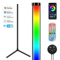 RGB LED Floor Lamp Bedroom Bedside Decoration Wall Corner Light For Living Room Indoor Lighting With Alexa Assistant