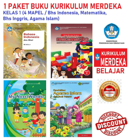 Kurmer SD Kelas 1 Buku Siswa Kurikulum Merdeka PAI, Matematika, Bahasa ...