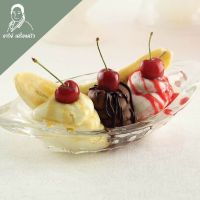 ถ้วย alaska banana split ถ้วยใส่ไอศกรีม ถ้วยไอติม ice cream อารีย์ เครื่องครัว ไอติม