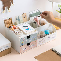 Large Capacity Cute Desk Organizer Storage Pen Holder Pencil Storage Box Stand Case School Office Stationery