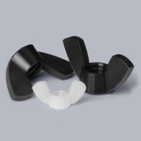 10/50pcs Black White Nylon Wing Nut M3 M4 M5 M6 M8 M10 M12 Wingnut Butterfly Nut DIN315 Plastic Hand Tighten Nut