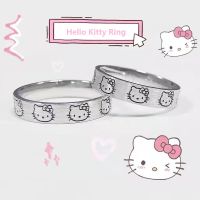 new cute couple ring cartoon animation pattern adjustable KT cat ring to send girlfriend birthday Christmas gift