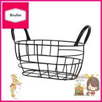 ตะกร้าผลไม้ทรงรี KECH HANDLE S 26 ซม. สีดำFRUIT BASKET KECH HANDLE S 26CM OVAL BLACK **ของแท้100%**