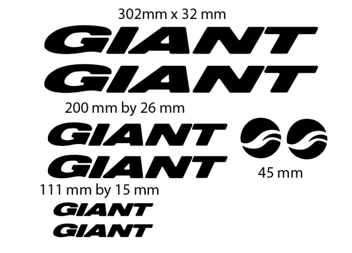 Giant Bike Frame Decals Lazada PH