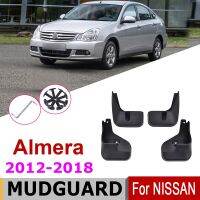 Car Mudflaps For Nissan Almera G15 Bluebrid Sylphy II G11 2018-2012 4-Door Sedan Set Mud Flaps Mudguards Essories