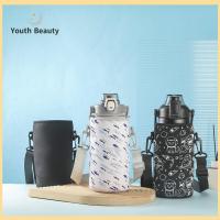 YOUTH BEAUTY กีฬานอกสถานที่ พร้อมสายรัด สำหรับ1300/1700ml กระเป๋า insulat ปลอกถ้วยสุญญากาศ เคสขวดน้ำ ฝาครอบขวดน้ำ ถ้วยแขนเสื้อ