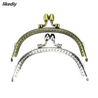 【CW】 10 Pcs/Lot 12.5 Antique Arch Metal Purse Frame Clasp Handle Making Handbag Accessories