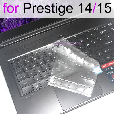 Keyboard Cover for MSI Prestige 15 14 Evo Clear Silicone TPU Protector Skin Film Case Laptop Rose Pink A10SC A11SCX 2021 2020