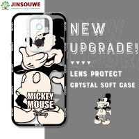 Jinsouwe เคสโทรศัพท์เคสสำหรับ Xiaomi Redmi 8 redmi8 เคสโทรศัพท์,เคสโทรศัพท์ลายการ์ตูนมิกกี้มินนี่คริสตัลเคสด้านหลังยางแบบนิ่ม