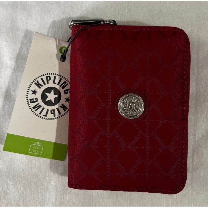 Kipling Women's Dafni Wallet, Triple Card Slots, Keychain Ring