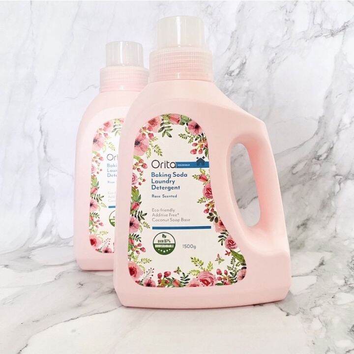 ⊙ ORITA Baking Soda Liquid Detergent Rose / Floral / Lavender🌹 Lazada