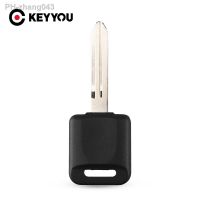 KEYYOU 10pcs For Nissan Versa Teana Livina Sylphy Tiida Sunny March X-trail Transponder Auto Blank Key Shell NSN14 Blade Case