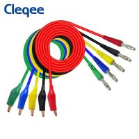 Cleqee P1920 20ชิ้น/เซ็ตชุดตรวจสอบด้านหลังตัวหนีบปากจระเข้เป็นปลั๊ก4มม. กล้วยสายทดสอบมัลติมิเตอร์ชุดกดสิวยานยนต์10a