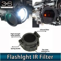 25mm Diameter Tactical Weapon Flashlight Filter IR Cover Laser IR For Surefir M600C M300A Scout Light