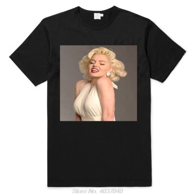 [COD]เสื้อยืด พิมพ์ลาย Marilyn Monroe สไตล์ฮาราจูกุ สําหรับผู้ชายS-5XL  3B0R