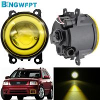 2PCS Fog Lamp Assembly H11 LED 12V For Ford Freestyle 2005 Fog Light Angel Eye DRL Car