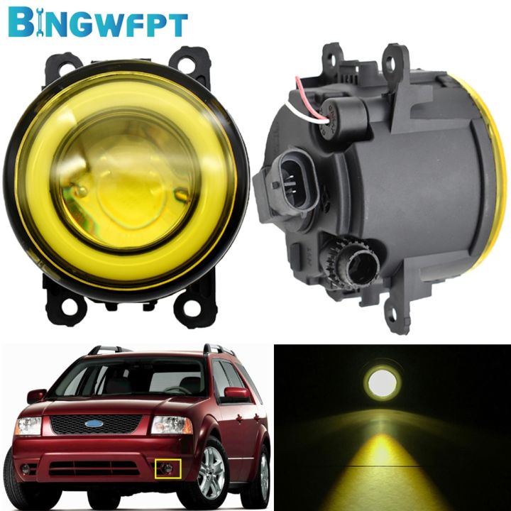 2pcs-fog-lamp-assembly-h11-led-12v-for-ford-freestyle-2005-fog-light-angel-eye-drl-car