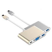 Usb3.1 Type-C To Vga Converter Type C To Vga Three-In-One Video Cable Converter Cable