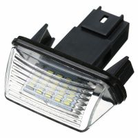 โคมไฟป้ายทะเบียนหลอดไฟแสงจ้า Led 2ชิ้น18ป้ายทะเบียนรถยนต์สำหรับ Peugeot 206/207/307/308สำหรับ Citroen C3 C4 C5 C6