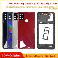 สำหรับ Galaxy A21S A217 SM-A217F/DS ฝาหลังแบตเตอรี่แบบเต็มฝาหลังเปลี่ยนกล้องเคสประตูหลัง