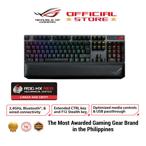 ROG Strix Scope NX Wireless Deluxe gaming mechanical keyboard with