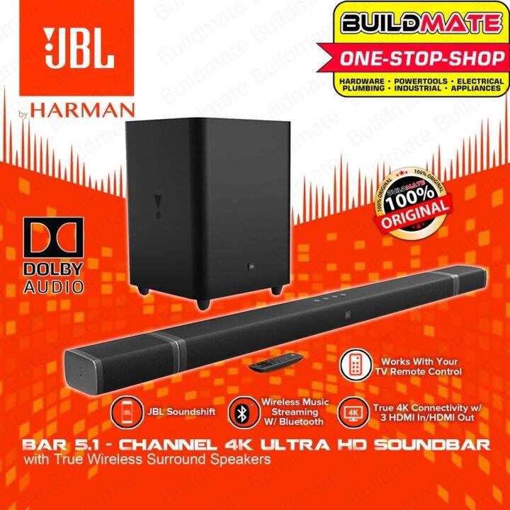 JBL 5.1Channel 4K Ultra HD Soundbar with True Wireless Surround
