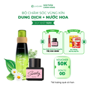 Combo dung dịch vệ sinh và nước hoa vùng kín Lagumi Sweety giảm viêm khoá