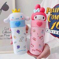 利พร้อมส่ง กระติ๊กน้ำ ร้อน / เย็น Miniso Senrio แท้ Sanrio ลายการ์ตูน รุ่นใหม่ ฝา3D 350ml. สเตนเลส304 ไม่ขึ้นสนิม สวย ทน