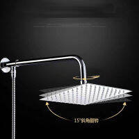 ฟรี Verzending Rvs Chrome Douchekop 6-12นิ้ว Regenval Hoofd Celilingwandmontage Badkamer Douche Accessoires