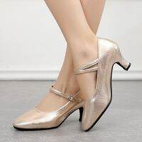 High Heels Dance Shoes Women Mary Jane Shoes Big Size Ballroom Jazz Tango Dance Shoes For Outdoors Dancing Shoes For Women